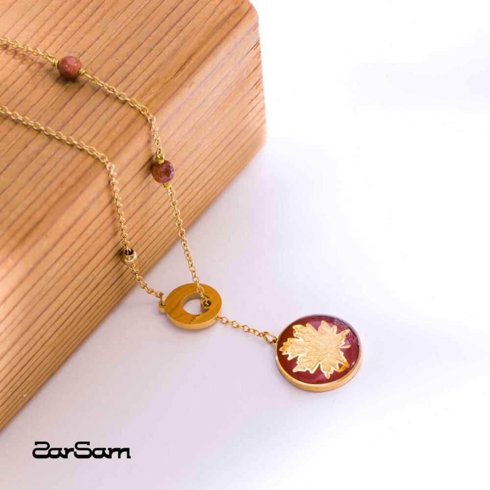 پابند زنانه پاییز با ورق طلا سری دلربا - 2