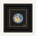 تابلو طلا طبیعت طاووس