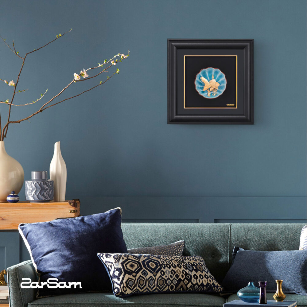 تابلو طلا طبیعت ماهی - 2