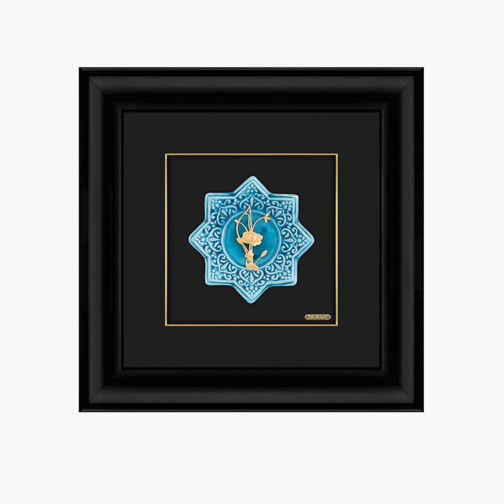 تابلو طلا طبیعت ارکیده - 1