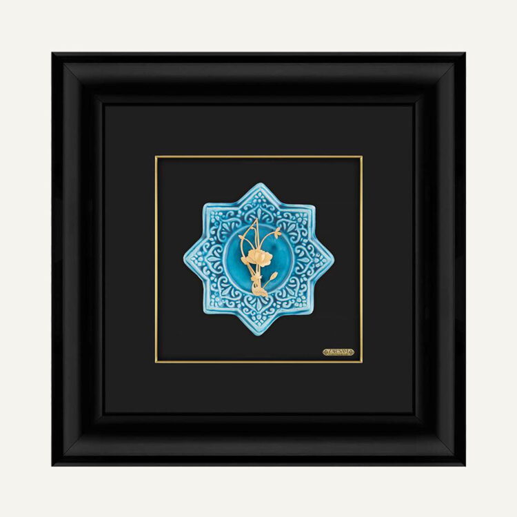 تابلو طلا طبیعت ارکیده