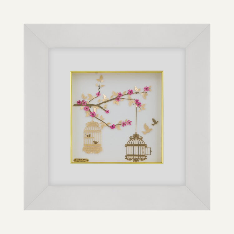 تابلو قفس و پرنده