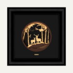 تابلو طلا طبیعت بیشه