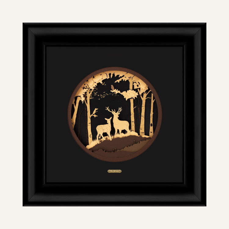 تابلو طلا طبیعت بیشه