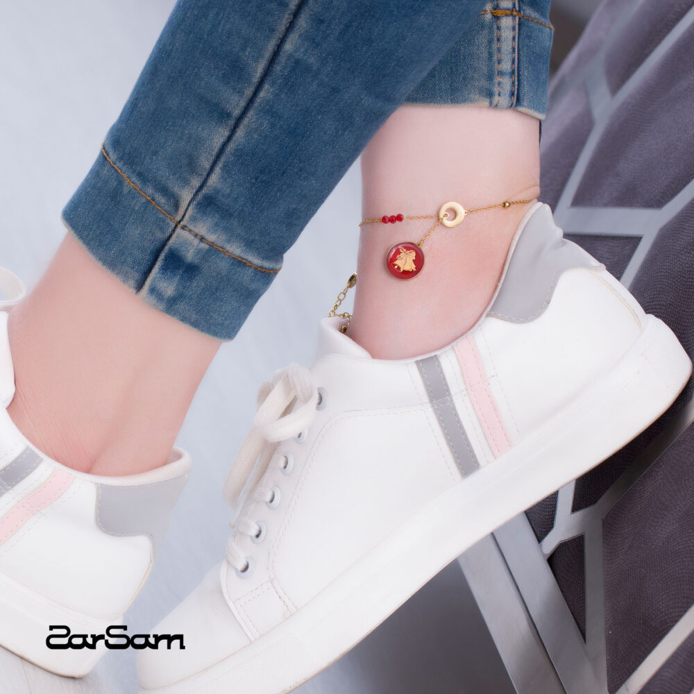 پابند زنانه طنین با ورق طلا سری رها - 3