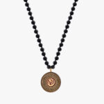 گردنبند اژدها با ورق طلا و سنگ سری مانی کلاسیک