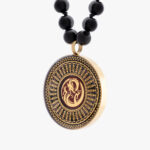 گردنبند اژدها با ورق طلا و سنگ سری مانی کلاسیک - 2