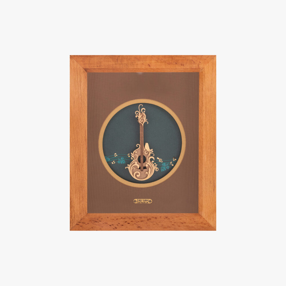 10007270-419146630.jpg تابلو طلا فانتزی گیتار - 1