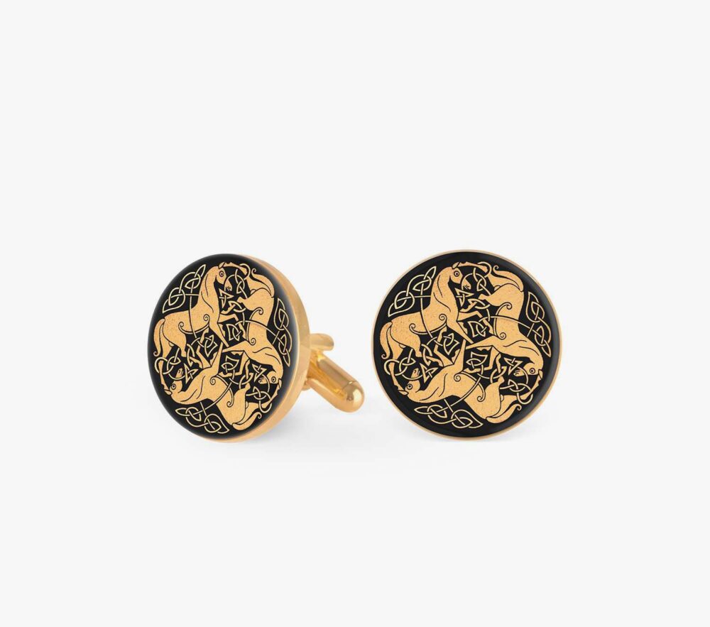 10007342-1 دکمه سردست اسب سری فلک - 1