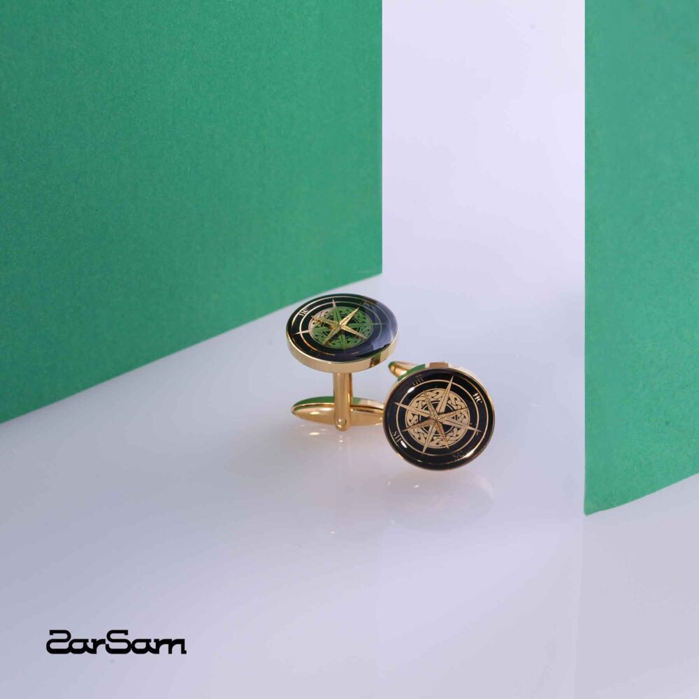 دکمه سردست قطب نما v2 سری فلک - 2