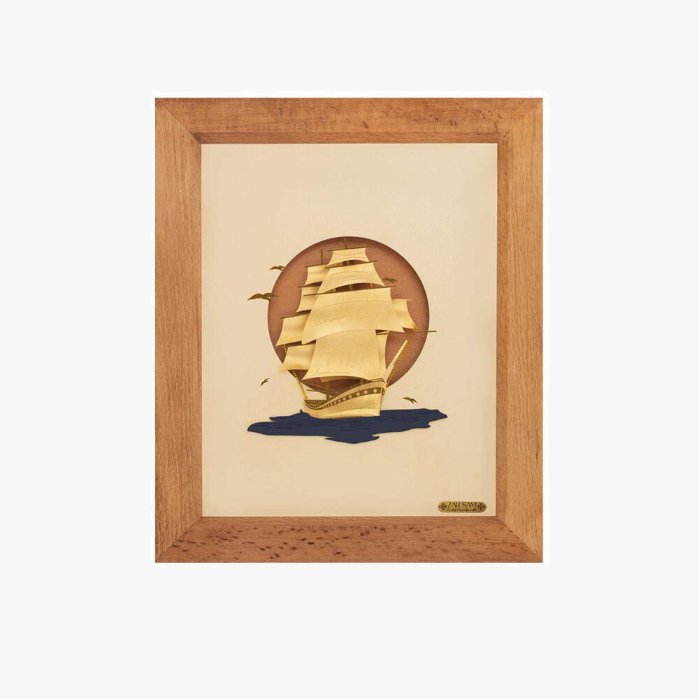 تابلو طلا فانتزی کشتی - 1