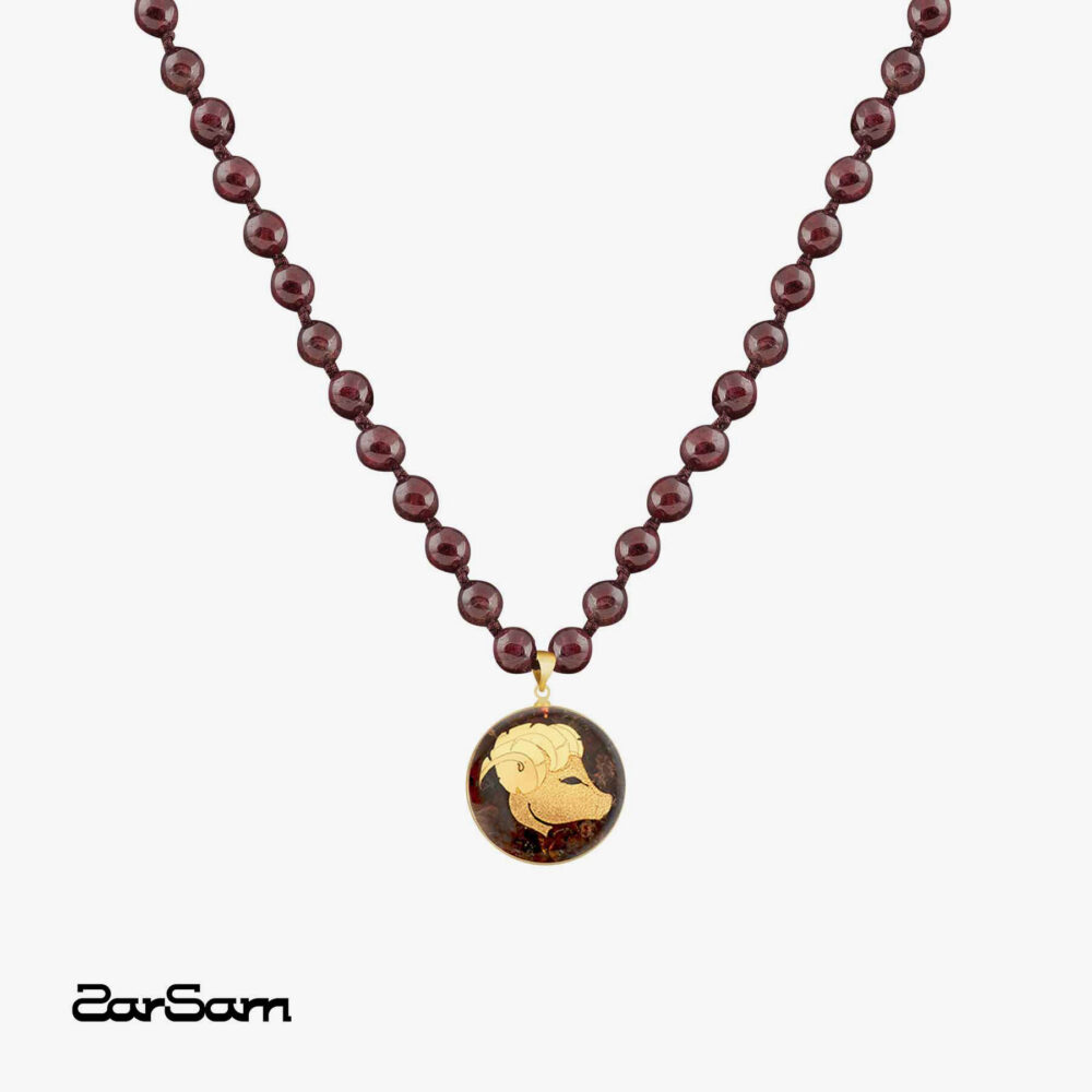 گردنبند فروردین سری مانا گره ای قفل دار - 1