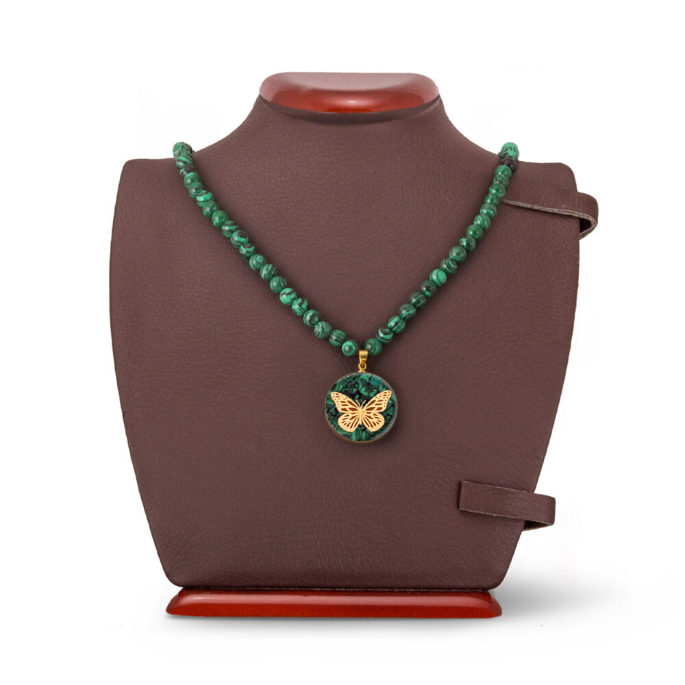 گردنبند پروانه مانا قفل دار مالاگیت - 1