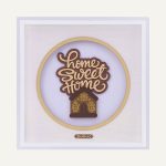 تابلو ورق طلا Home Sweet Home