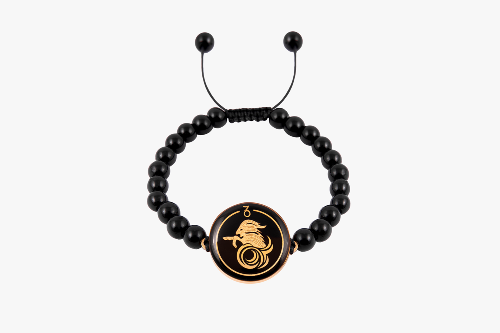 10012871.png دستبند مردانه دی V2 با ورق طلا و سنگ سری مانی کلاسیک - 1