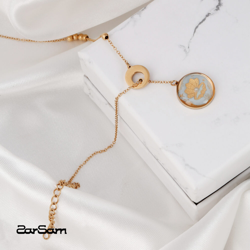 پابند زنانه ساحل با ورق طلا سری رها - 3