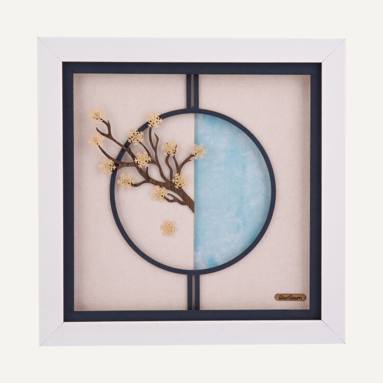 تابلو طلا طبیعت زمستان