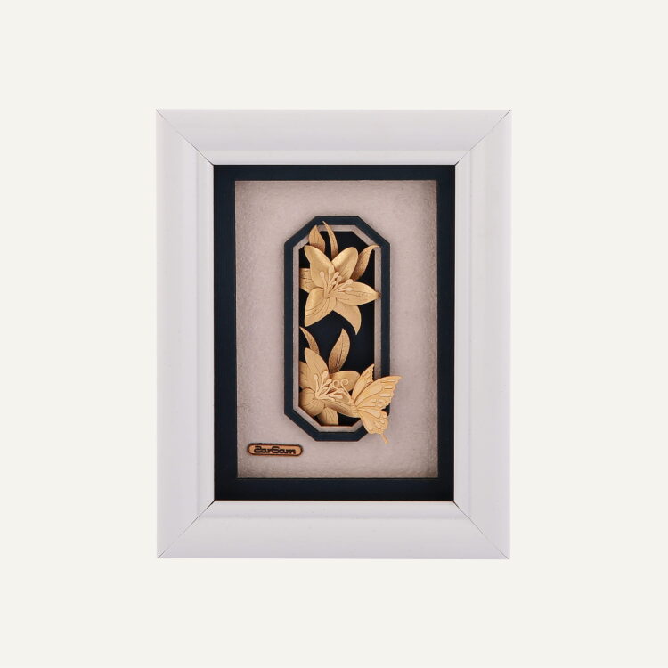 تابلو طلا طبیعت گلگون