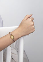 دستبند زنانه شهریور با ورق طلا و سنگ سری صنم - 2