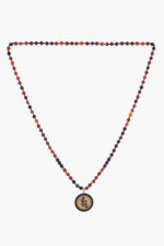 گردنبند زنانه وطن با ورق طلا و سنگ سری رونا