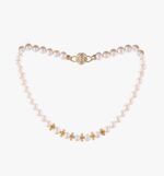 گردنبند مروارید زنانه نسترن با آبکاری طلا سری زروار