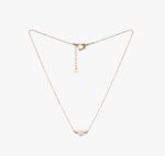 گردنبند مروارید زنانه لوتوس با آبکاری طلا سری زروار