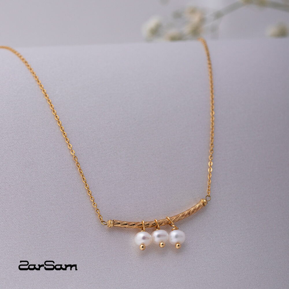 گردنبند گلایول مروارید سری زروار - 2