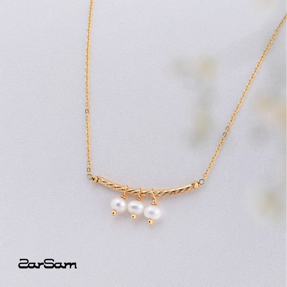 گردنبند گلایول مروارید سری زروار - 3