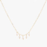 گردنبند مروارید زنانه مگنولیا با آبکاری طلا سری زروار