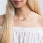 گردنبند مروارید زنانه مگنولیا با آبکاری طلا سری زروار - 2