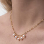 گردنبند مروارید زنانه مگنولیا با آبکاری طلا سری زروار - 3