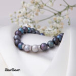 دستبند اطلسی مروارید سری زروار - 2