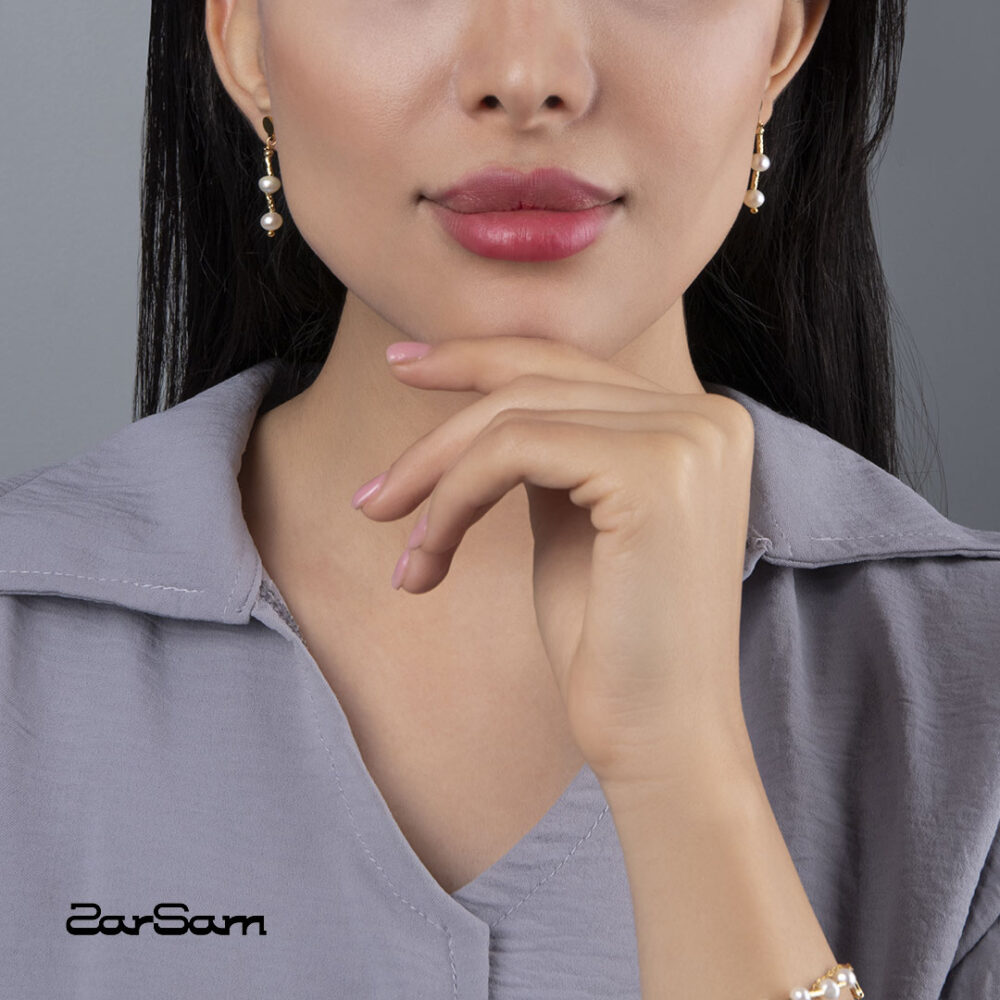 گوشواره زنبق سری زروار - 2