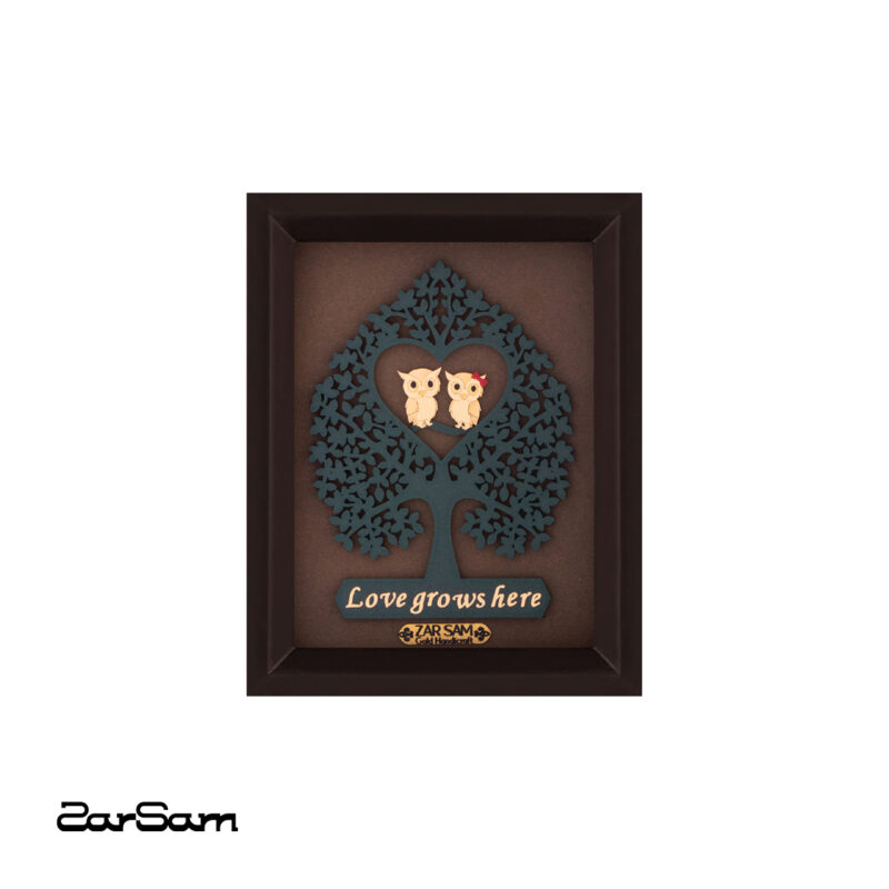 تابلو جغد عاشق - 1