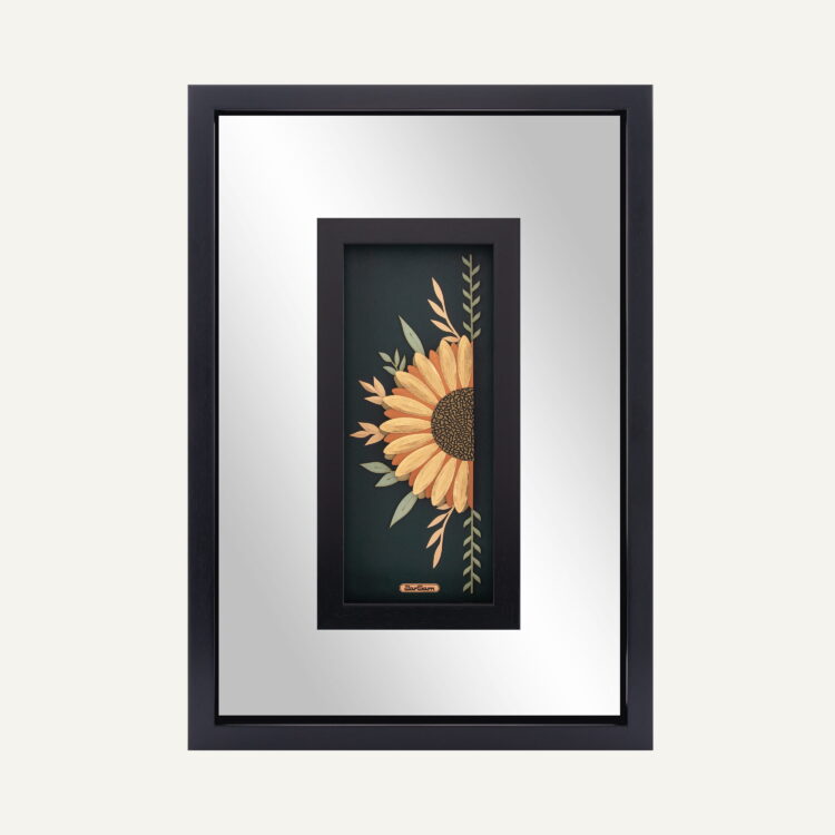 تابلو آینه آفتابگردان