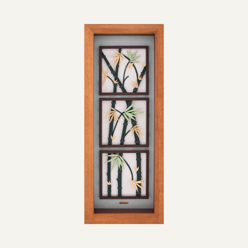 تابلو طلا طبیعت بامبو