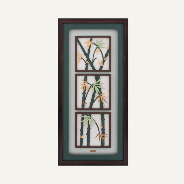 تابلو طلا طبیعت بامبو