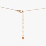 گردنبند زنانه آبان با ورق طلا و زنجیر سری مانیمو - 2