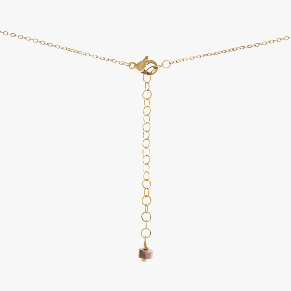 گردنبند زنانه اسفند با ورق طلا و زنجیر سری مانیمو - 2