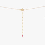 گردنبند زنانه روناک با ورق طلا و زنجیر سری یزدان - 3