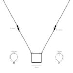 گردنبند زنانه آیلین با ورق طلا و زنجیر سری یزدان - 5