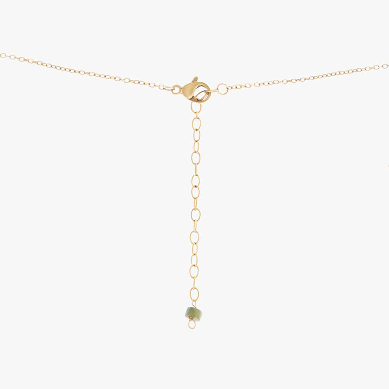 گردنبند زنانه آیلین با ورق طلا و زنجیر سری یزدان - 3