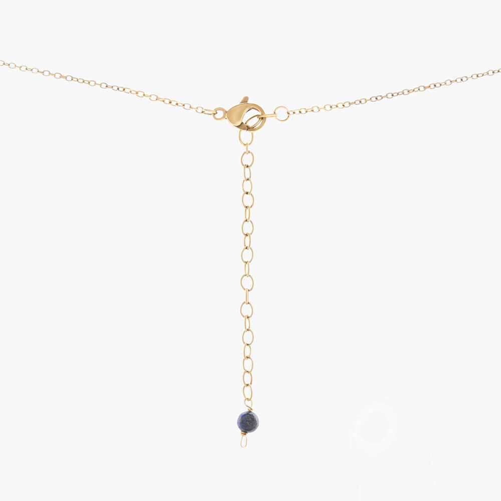 گردنبند زنانه آیدا با ورق طلا و زنجیر سری هور - 3