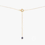 گردنبند زنانه آیدا با ورق طلا و زنجیر سری هور - 3