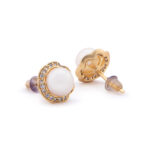 گوشواره مروارید زنانه تابا با آبکاری طلا سری زروار - 2