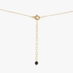 گردنبند زنانه مهنا با ورق طلا و زنجیر سری یزدان - 3