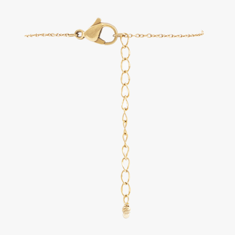 دستبند زنانه شمیسا با ورق طلا و زنجیر سری یزدان - 4