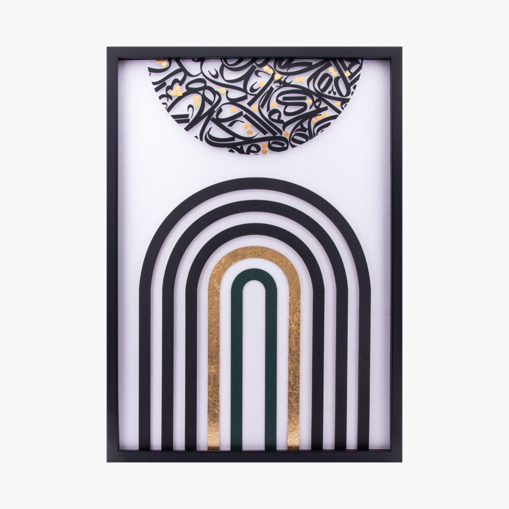 10016596-G تابلو طلا مفهومی آشو - 1