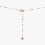 گردنبند زنانه شهریور با ورق طلا و زنجیر سری مانیمو - 2