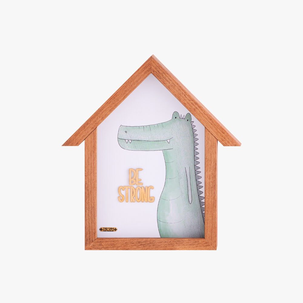 تابلو طلا فانتزی کلبه سوسمار - 1